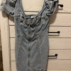 Denim corset dress